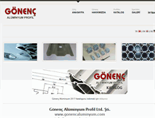 Tablet Screenshot of gonencaluprofil.com